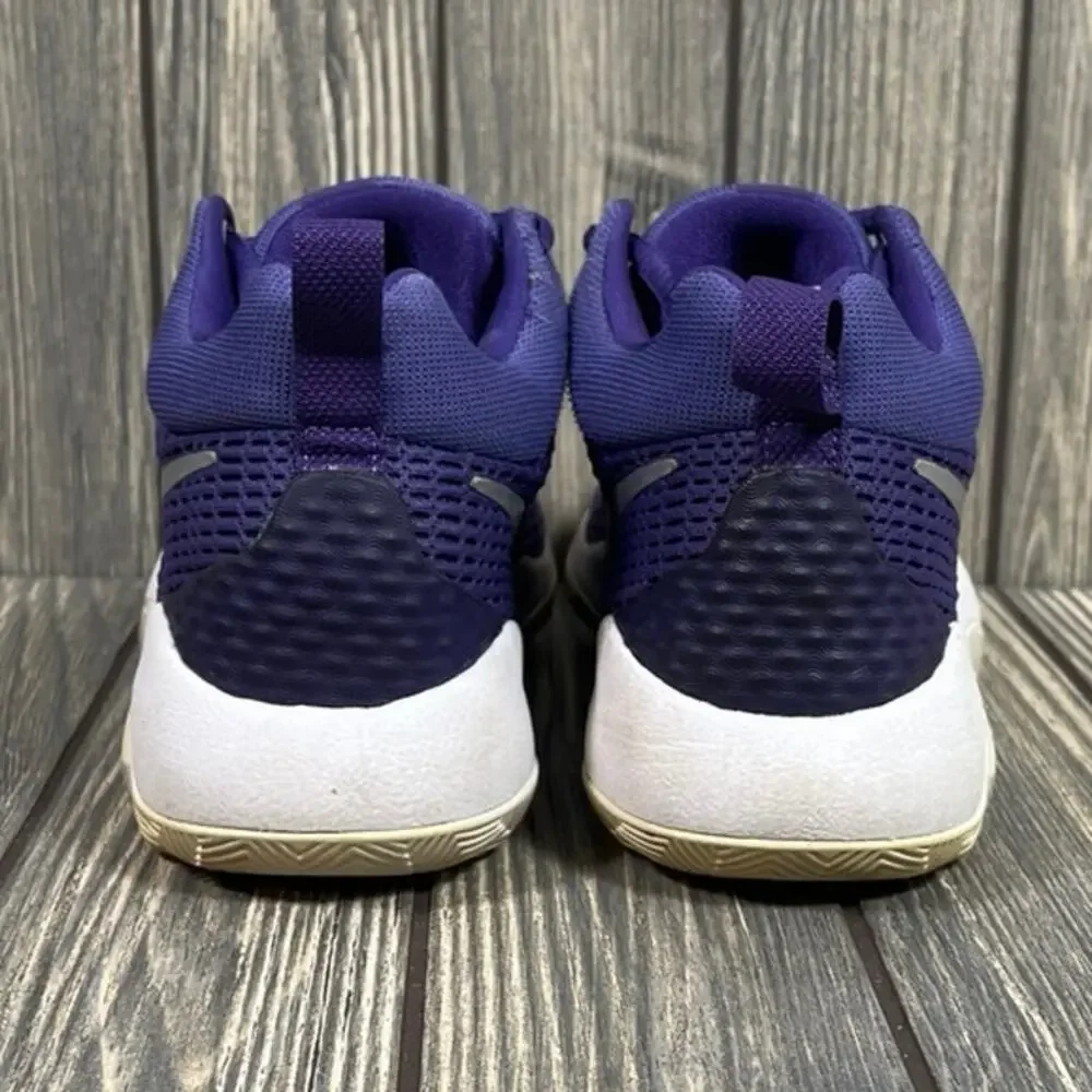 Nike Zoom Rev TB Basketball Shoes Sneakers Y5.5 W7 Purple Silver 922048-500‎